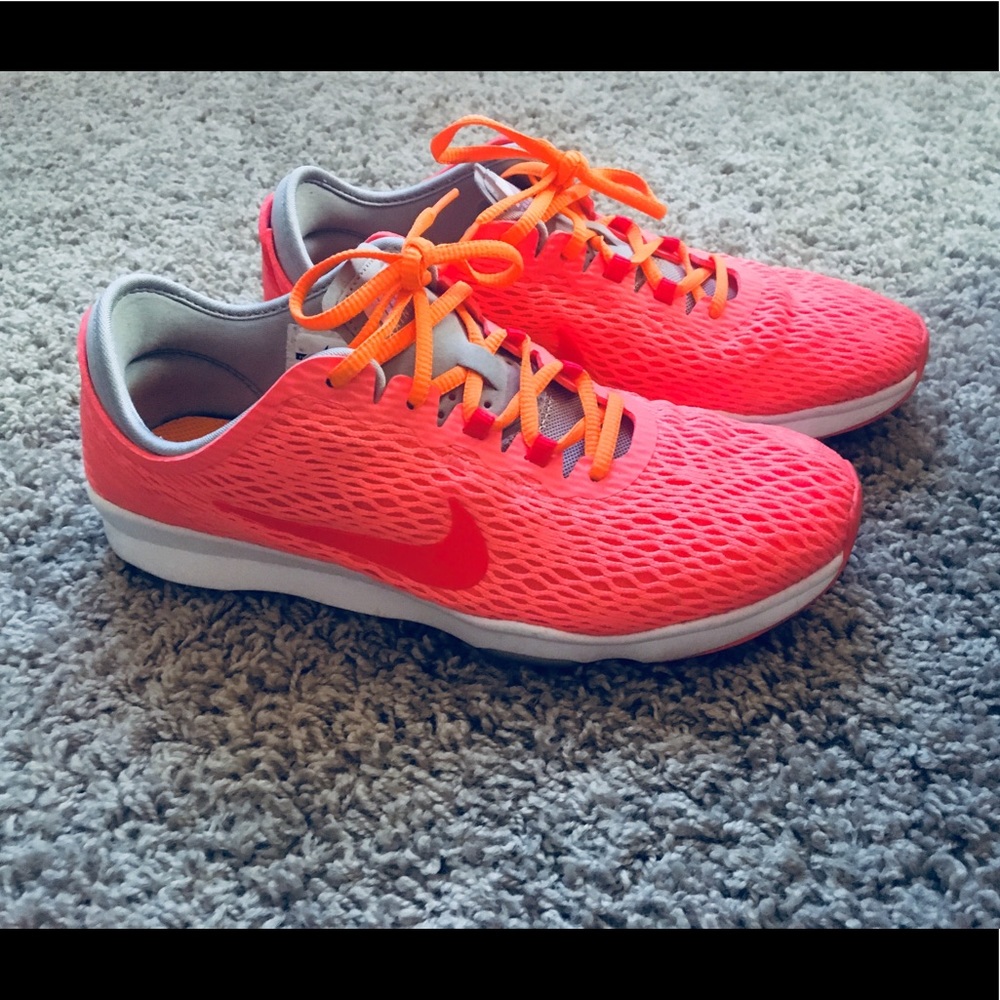 Pink/orange Nike Zooms